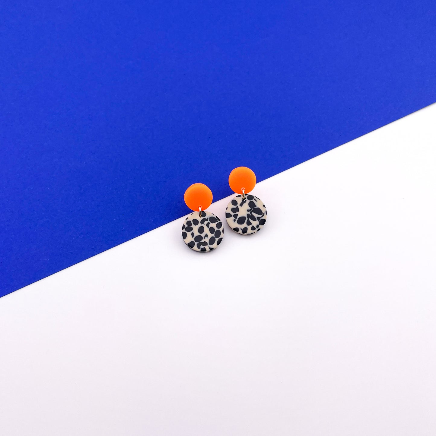 Terrazzo Ohrringe Orange