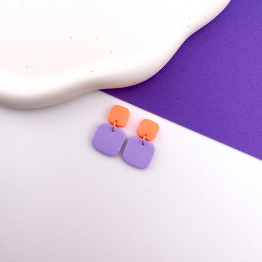 Ohrringe LILO Flieder Neon